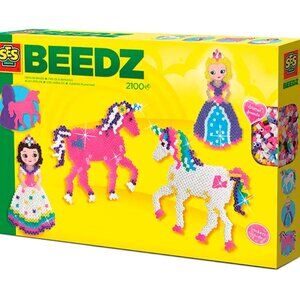 New in Box SES Iron on Beads - Unicorns and Princesses 2100 Pcs For Age 5+